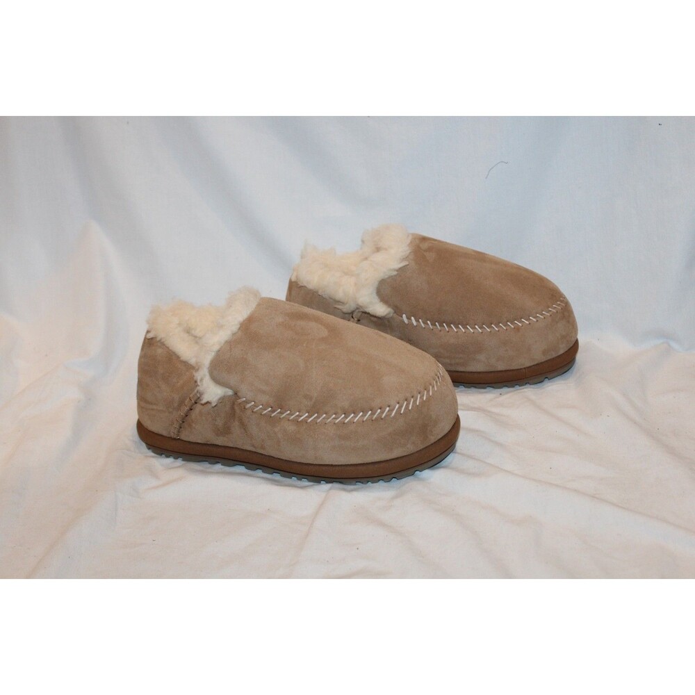 UGG WOMEN 10 MEN 8 ANDERS SUEDE SHEARLING LINED CLOGS CHESTNUT NWOB